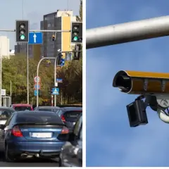 Kamera rejestrująca przejazd na czerwonym świetle i korek uliczny. Zastanawiasz się, po jakim czasie przychodzi mandat za przejazd na czerwonym świetle?