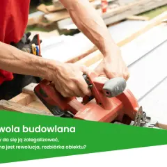 Ręce budowlańca tną piłą tarczową blachę. Czy to samowola budowlana, którą da się zalegalizować?
