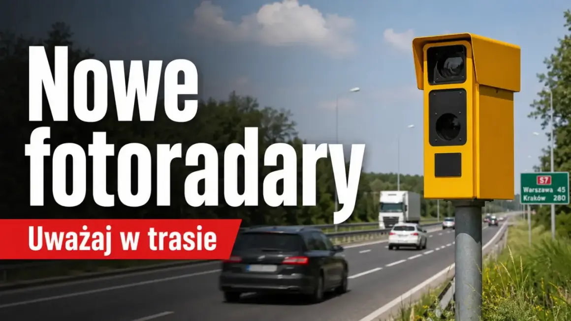 Nowe fotoradary w Polsce na drodze S7. Uważaj w trasie, bo czujność drogowa jest teraz większa.